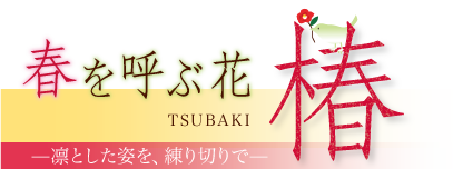 春を呼ぶ花　椿　凛とした姿を、練り切りで